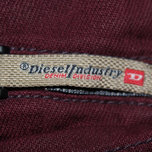 Diesel Darron Dark Red Jeans - Picture 4 of 9
